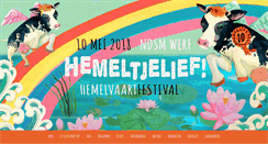 Desktop Screenshot of hemeltjelieffestival.nl